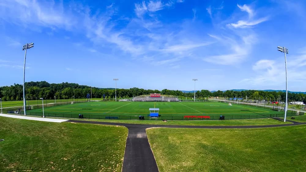 Playing field at DeSales University in Center Valley, PA